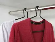Coat Rail With Captive Hangers