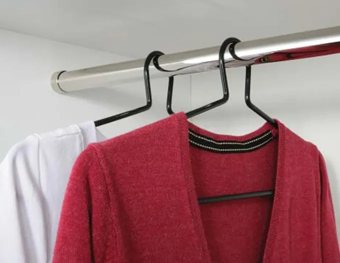 Coat Rail With Captive Hangers