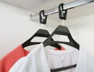 Coat Rail With Captive Hangers
