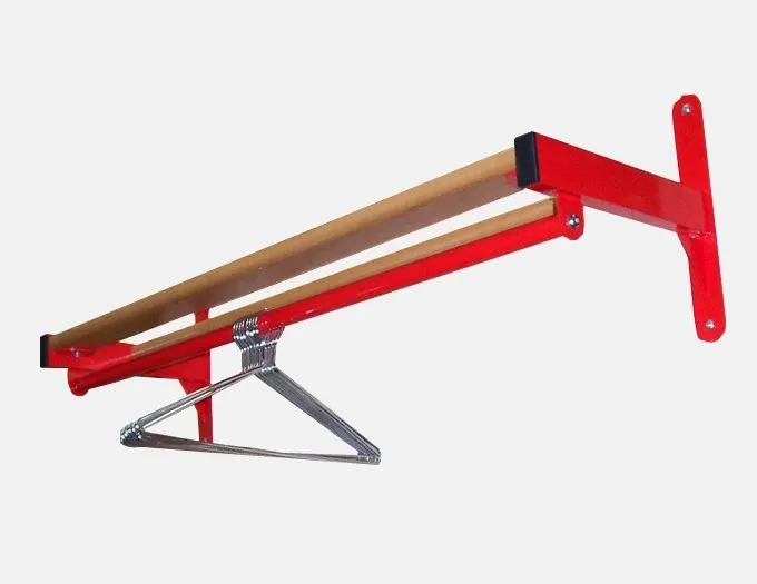 Coat Rail With Captive Hangers